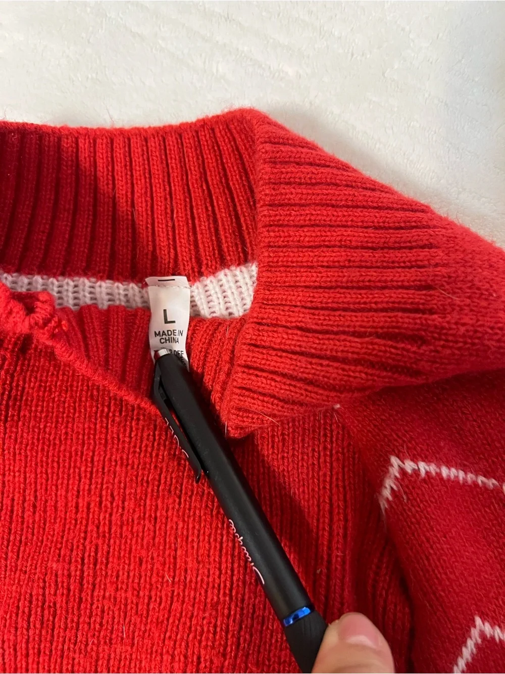 Red Holiday Dog Sweater with Christmas Tree